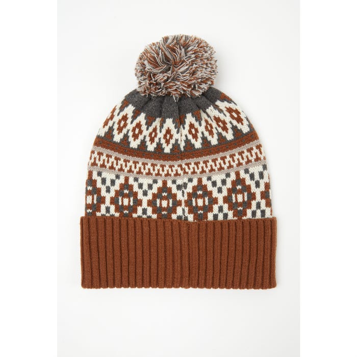 Veritas-Muts jacquard pompon