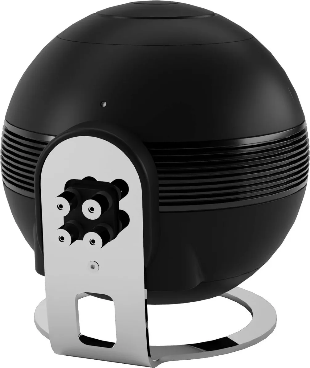 Cabasse Pearl Sub blanc noir   iO3 Blanc noir sur pied noir et socle noir (la paire) Chaînes hi-fi composées