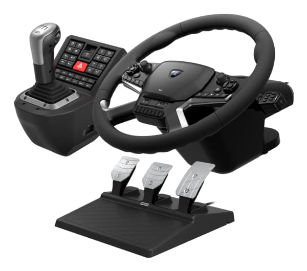 HORI Force Feedback Truck Control System - Sett for hjul, pedaler og girskiftehevarm - kablet - for PC