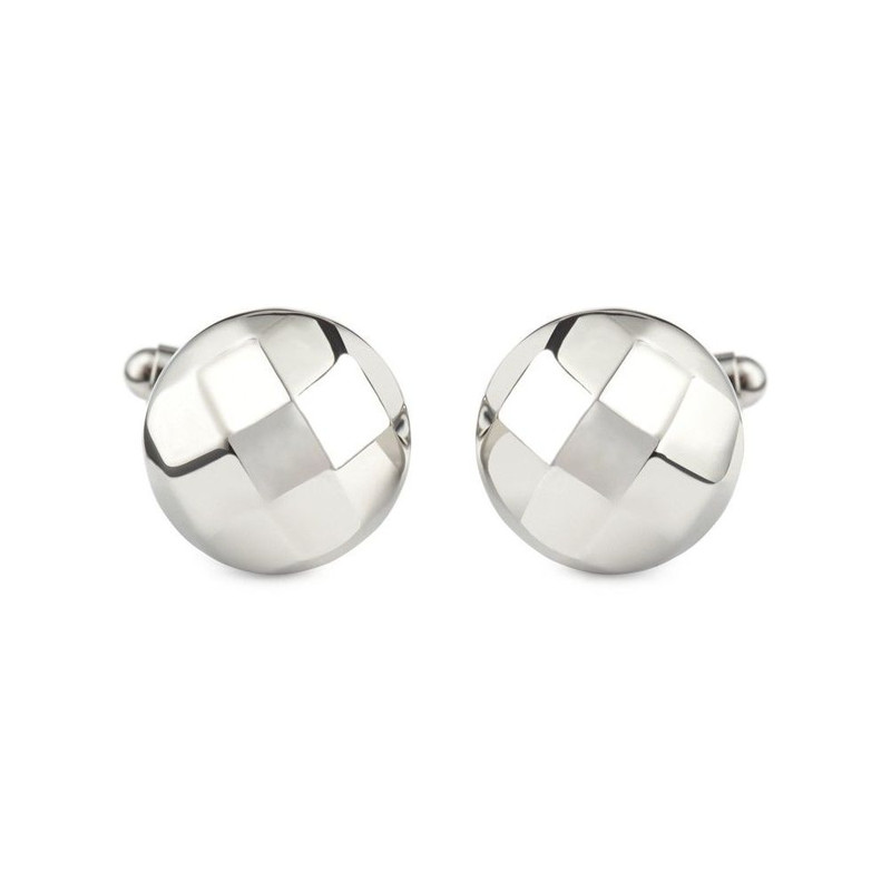 Boutons de manchette, Chunky facet round
