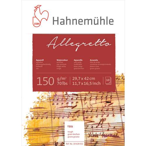 HAHNEMÜHLE „Allegretto“ Aquarell-Malblock