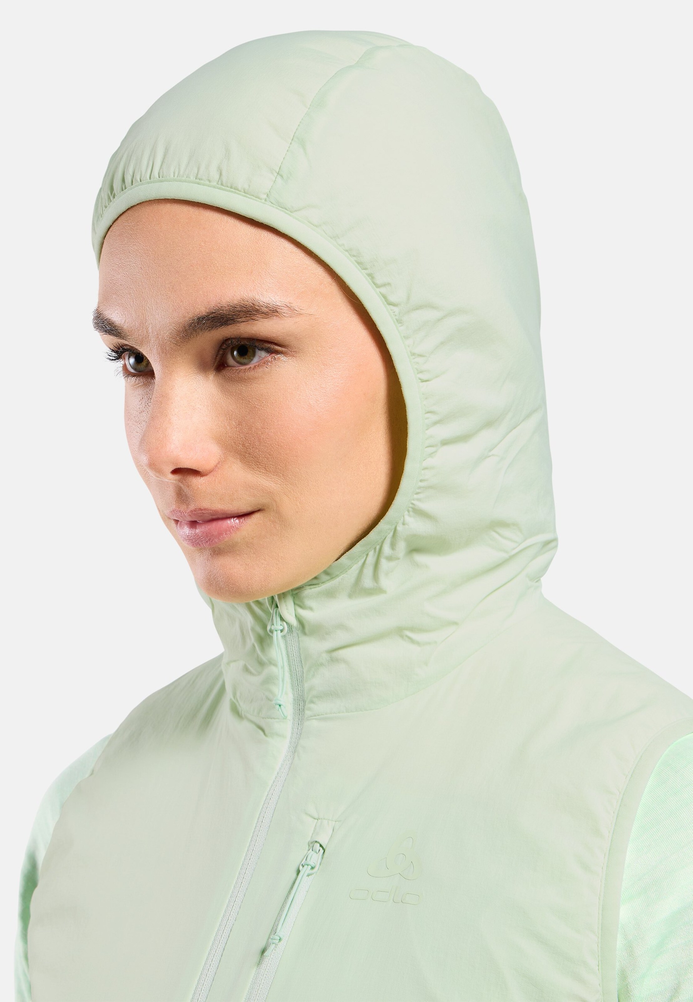Isolierte Ascent Hybridweste mit Wolle in ambrosia