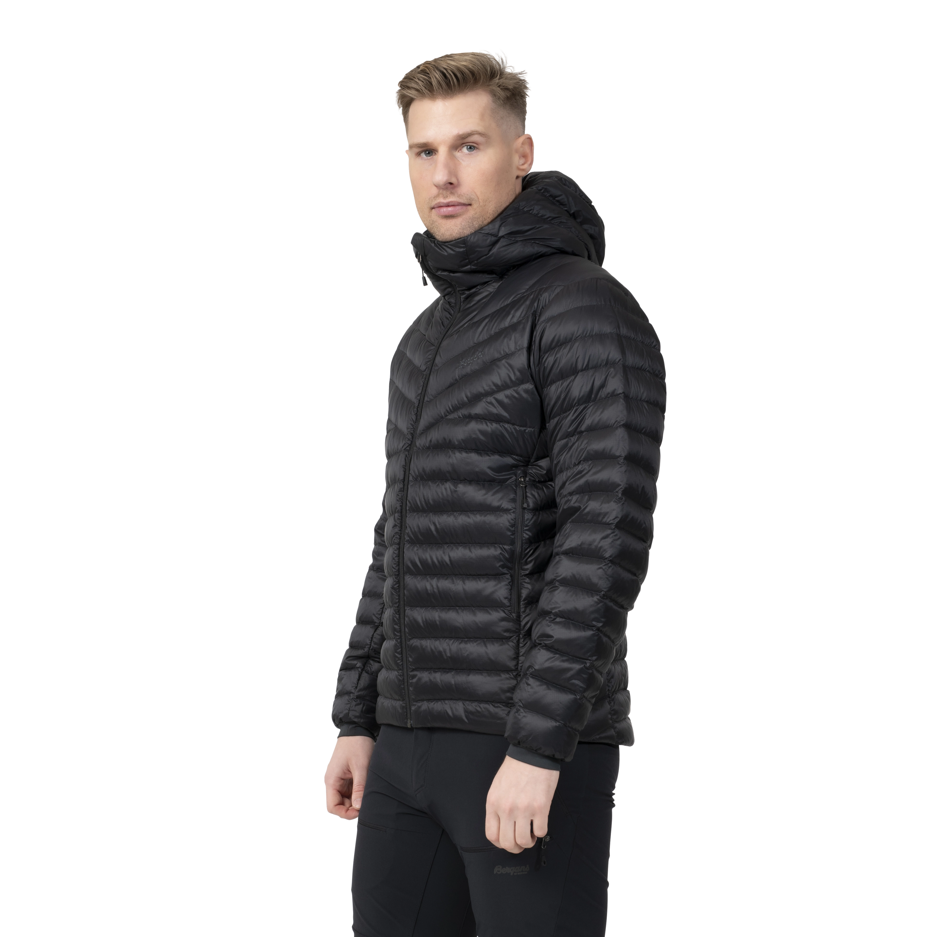 Rabot Light Down Jacket Hood Men Black