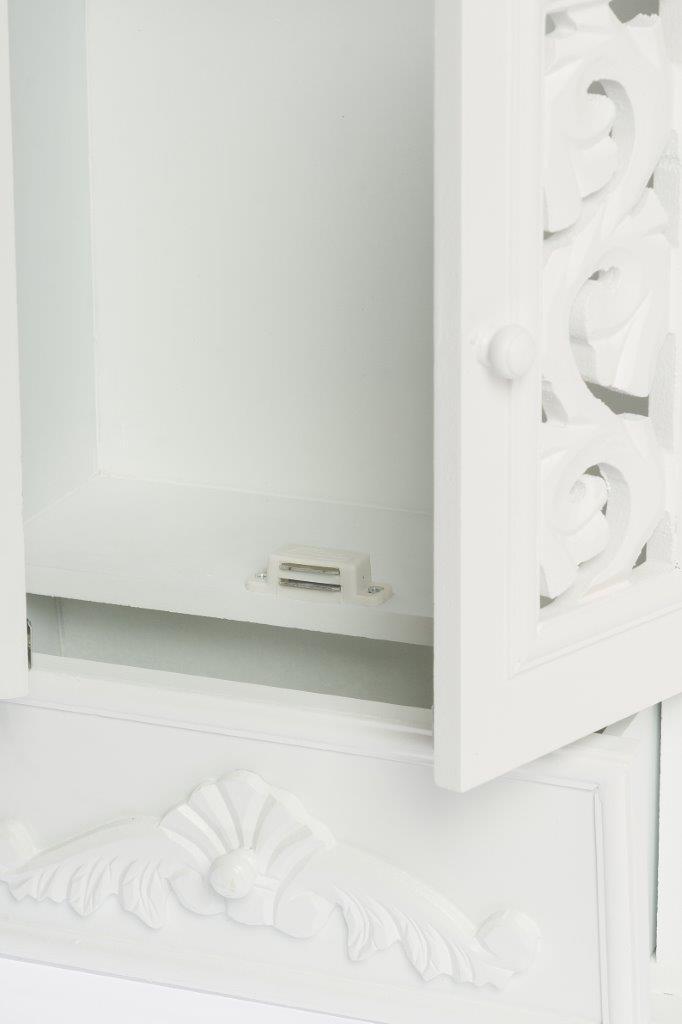 Schlüsselschrank JULIETTE - weiß antik