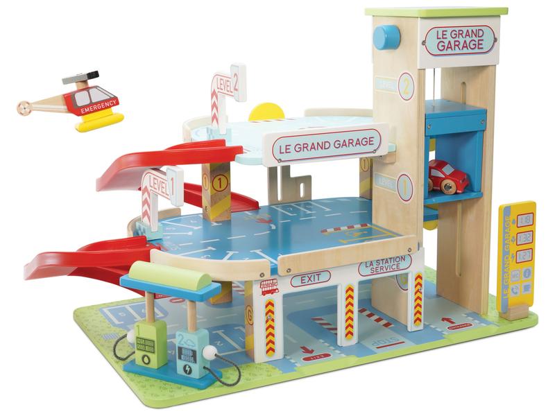 LE TOY VAN Spielzeuggarage Die grosse Garage Spielzeuggarage mit 3 Ebenen