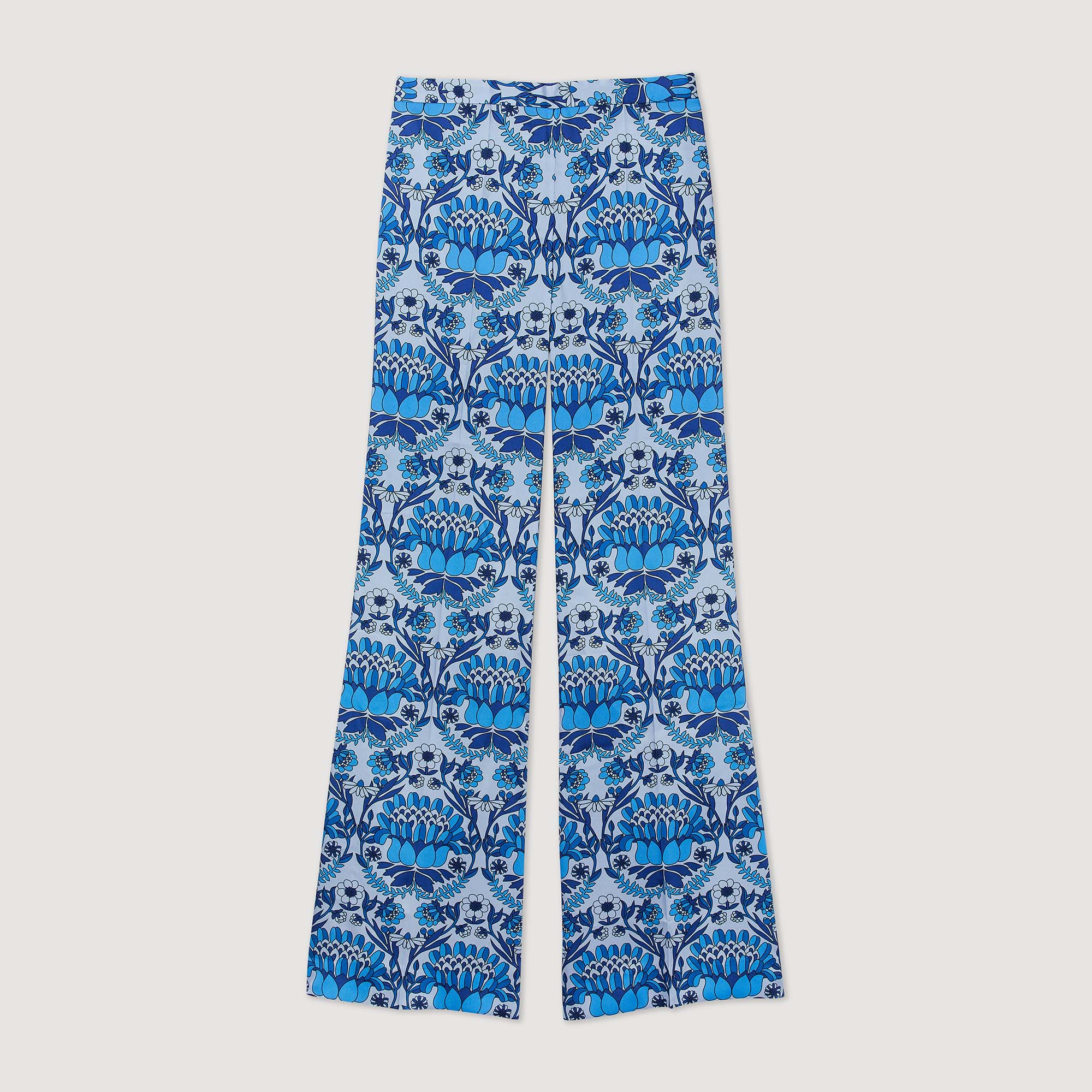 Pantalon fluide imprime foulard