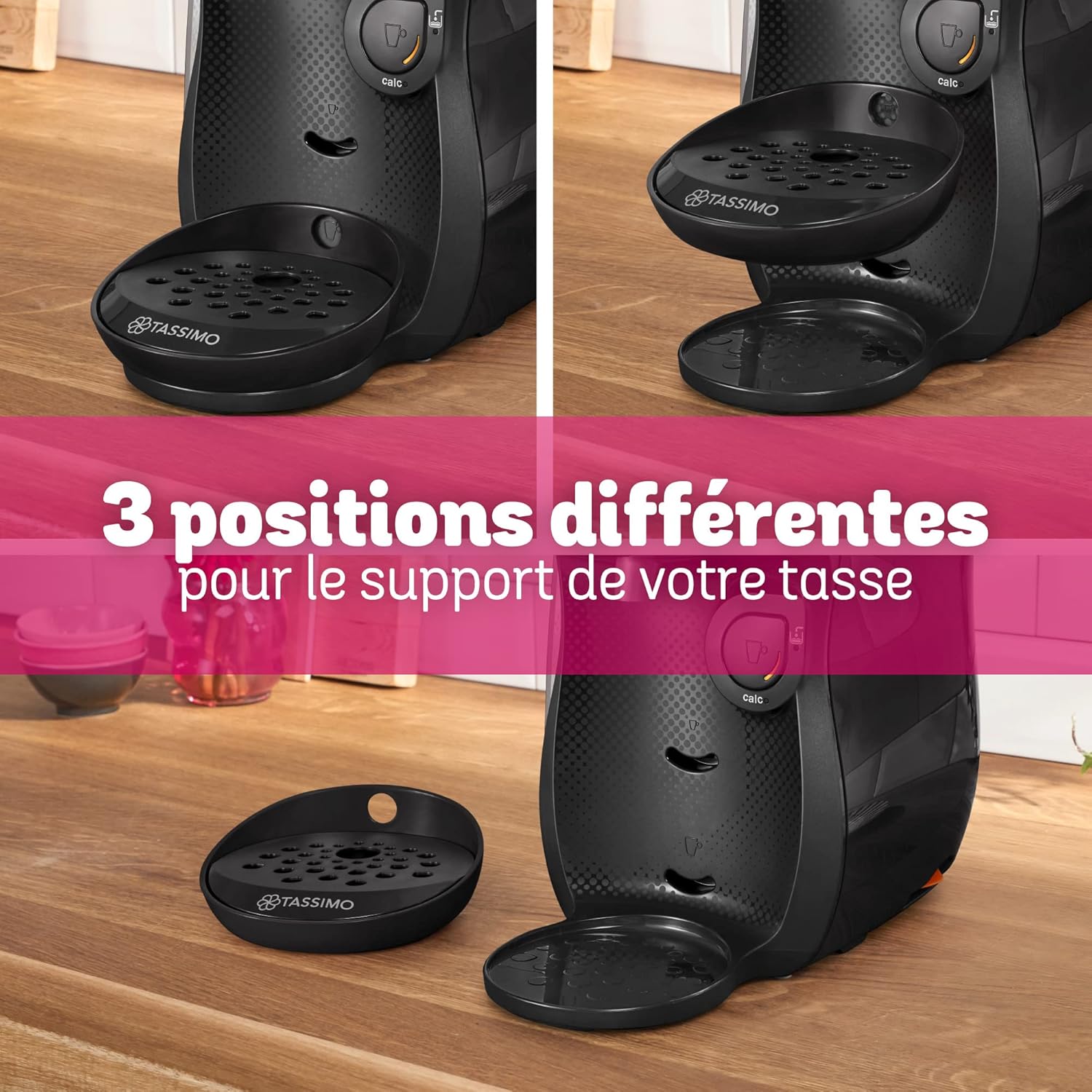 Bosch Tassimo Happy TAS1002 – Machine à café à capsules – Cafetière multi boissons pour plus de 40 boissons – Avec technologie intellibrew – 1400 W – Couleur : Noir