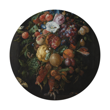 Ronde muursticker Loving fruit (dessin 119178)