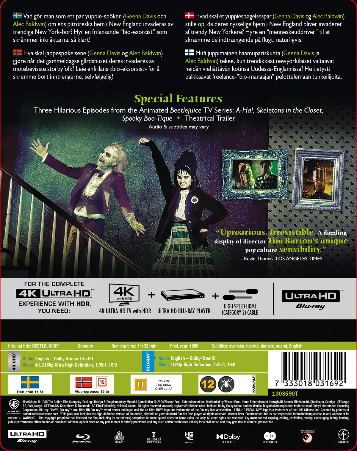 Beetlejuice - 4K Ultra HD Blu-Ray