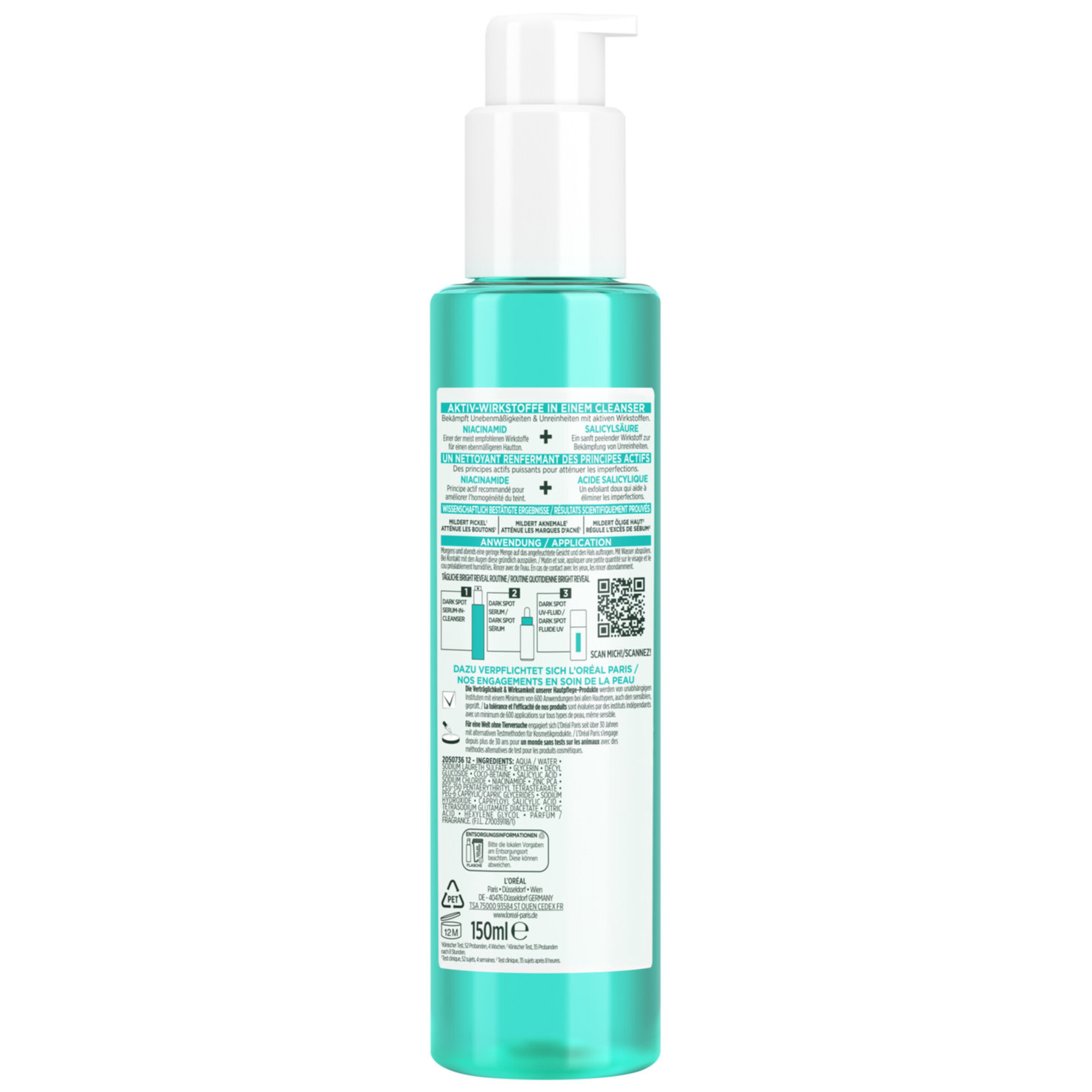 L'Oréal Paris Bright Reveal Dark Spot Serum in Cleanser