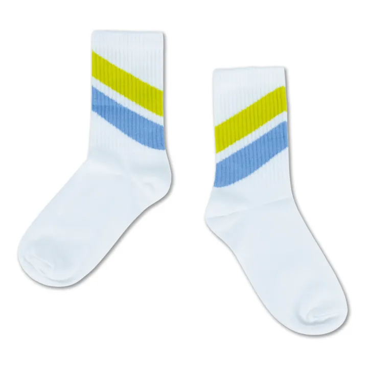 Repose AMS Chaussettes Rayure | Blanc