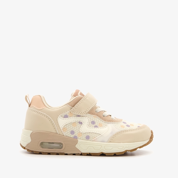 Blue Box meisjes sneakers beige met stippen