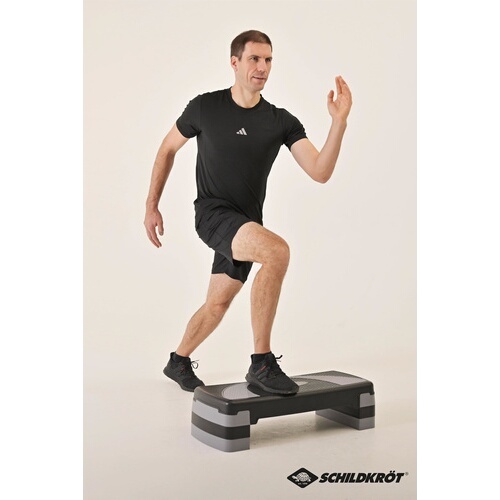 Stepper de fitness, bleu/gris