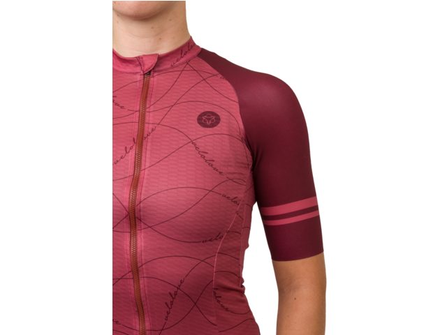 AGU Velo Wave Kortærmet Jersey Rød/Pink