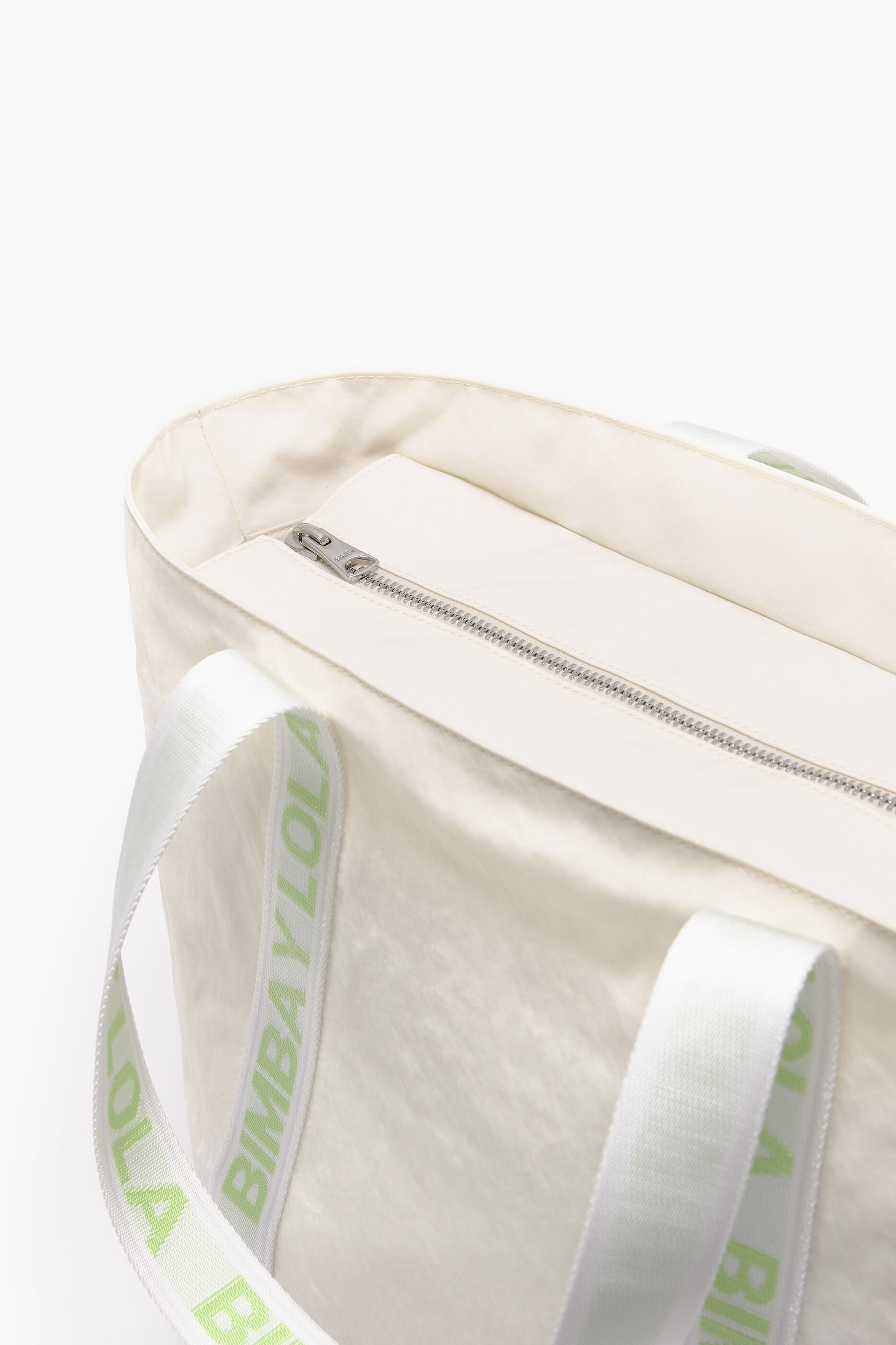 Sacola de compras tamanho XL em nylon cor pedra
