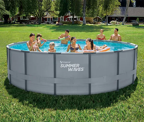 Summer Waves Elite-Frame-Pool, Ø ca. 488 cm