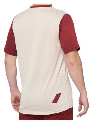 Maillot Manches Courtes 100% Ridecamp Rouge