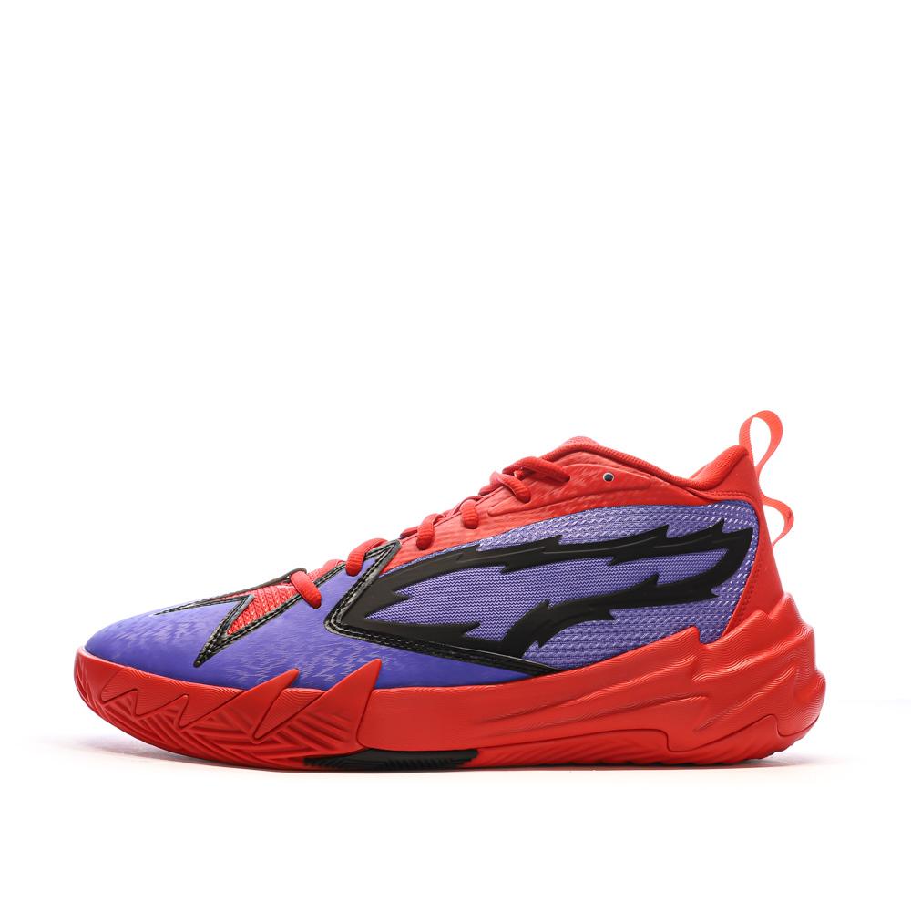 Puma Chaussures de Basketball Violet/Rouge Homme Puma Scoot 1 PRED