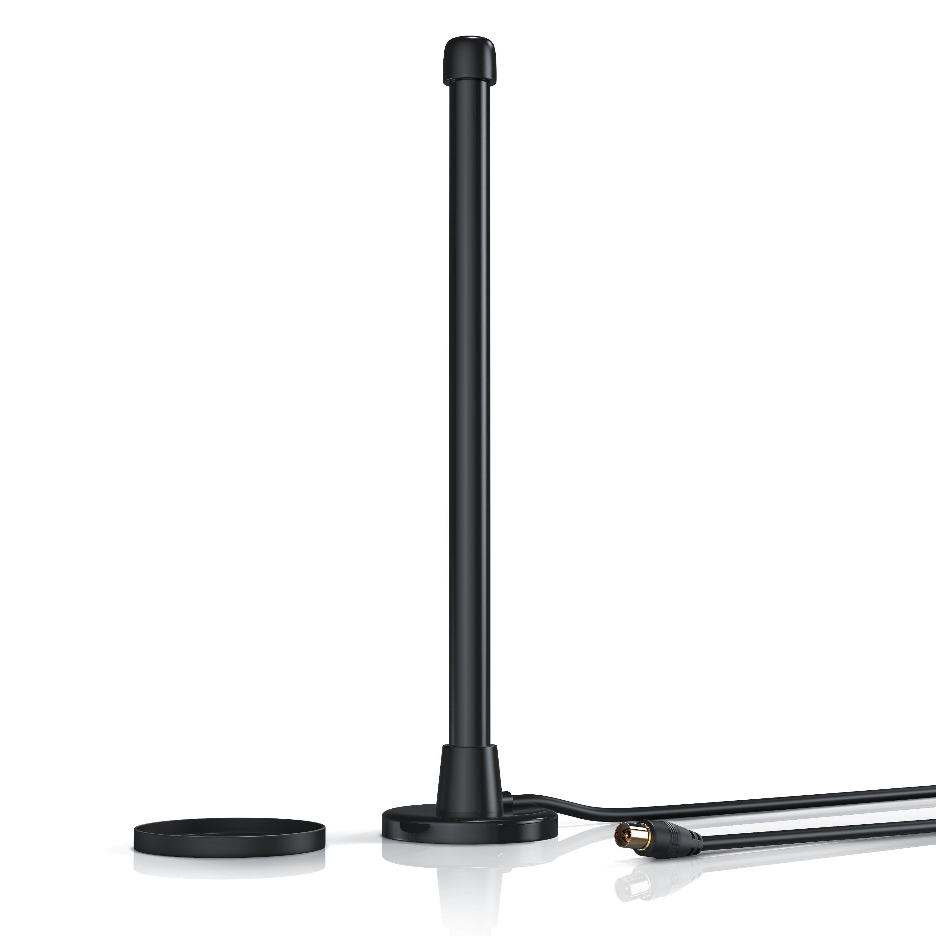 Aplic DVB-T2 digitale Stabantenne mit stabilem Magnetfuß bis zu 6 dBi / hohe Empfangsleistung