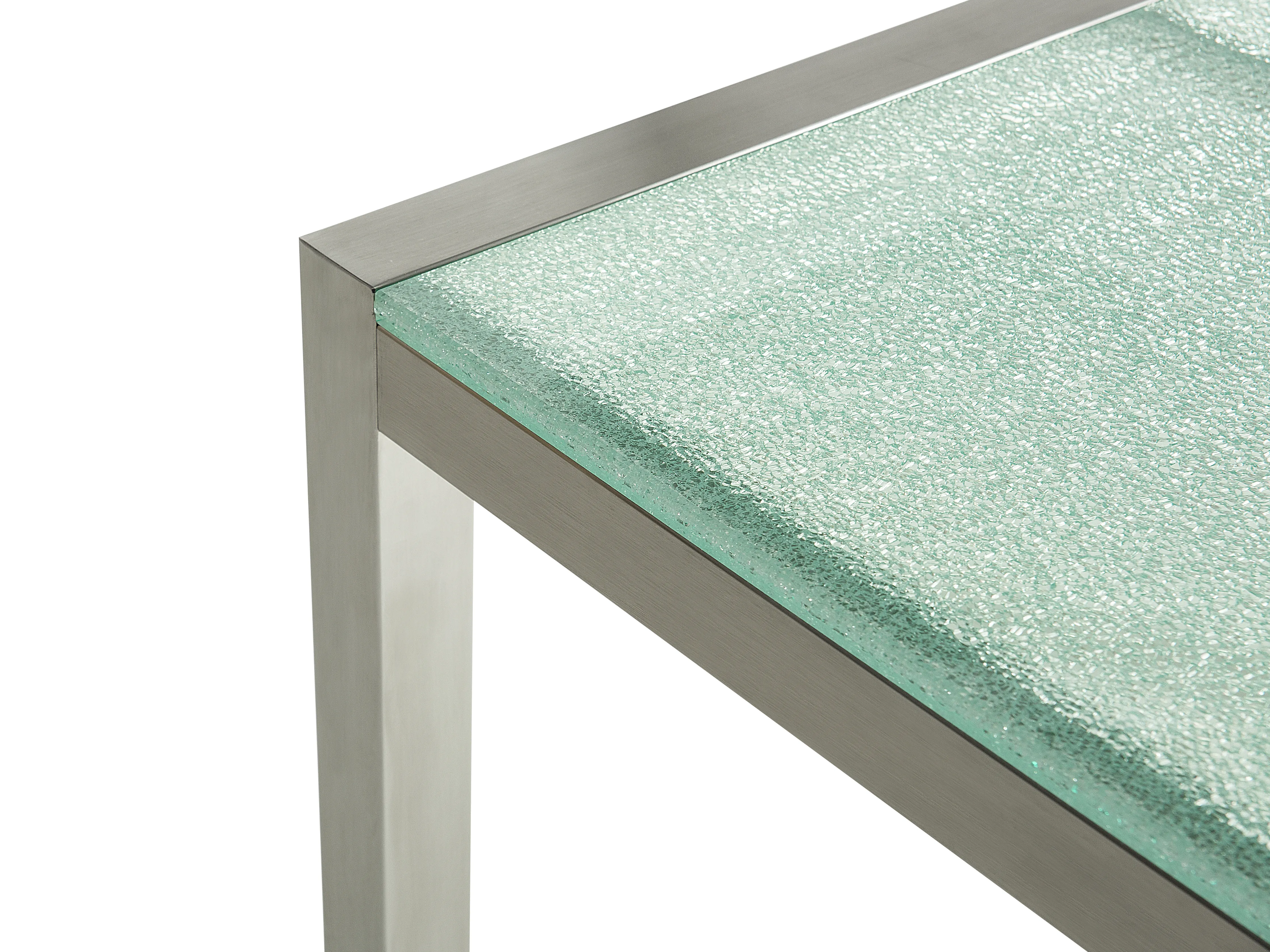 Tuinset 8-zits GROSSETO Gebarsten glas Transparant/grijs