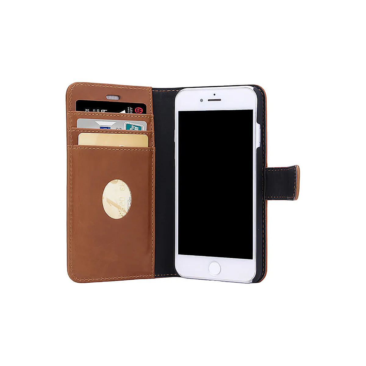 RadiCover iPhone 6/7/8/SE Gen. 2/3 2-i-1 lommebokdeksel (tan)
