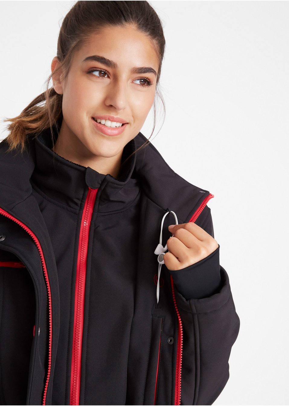 Veste longue softshell extensible