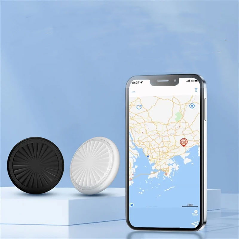 Universal Bluetooth Keyfinder Smart Tracker Tag kompatibel mit Apple und Google Find My Netzwerk (iOS / Android) - Weiss