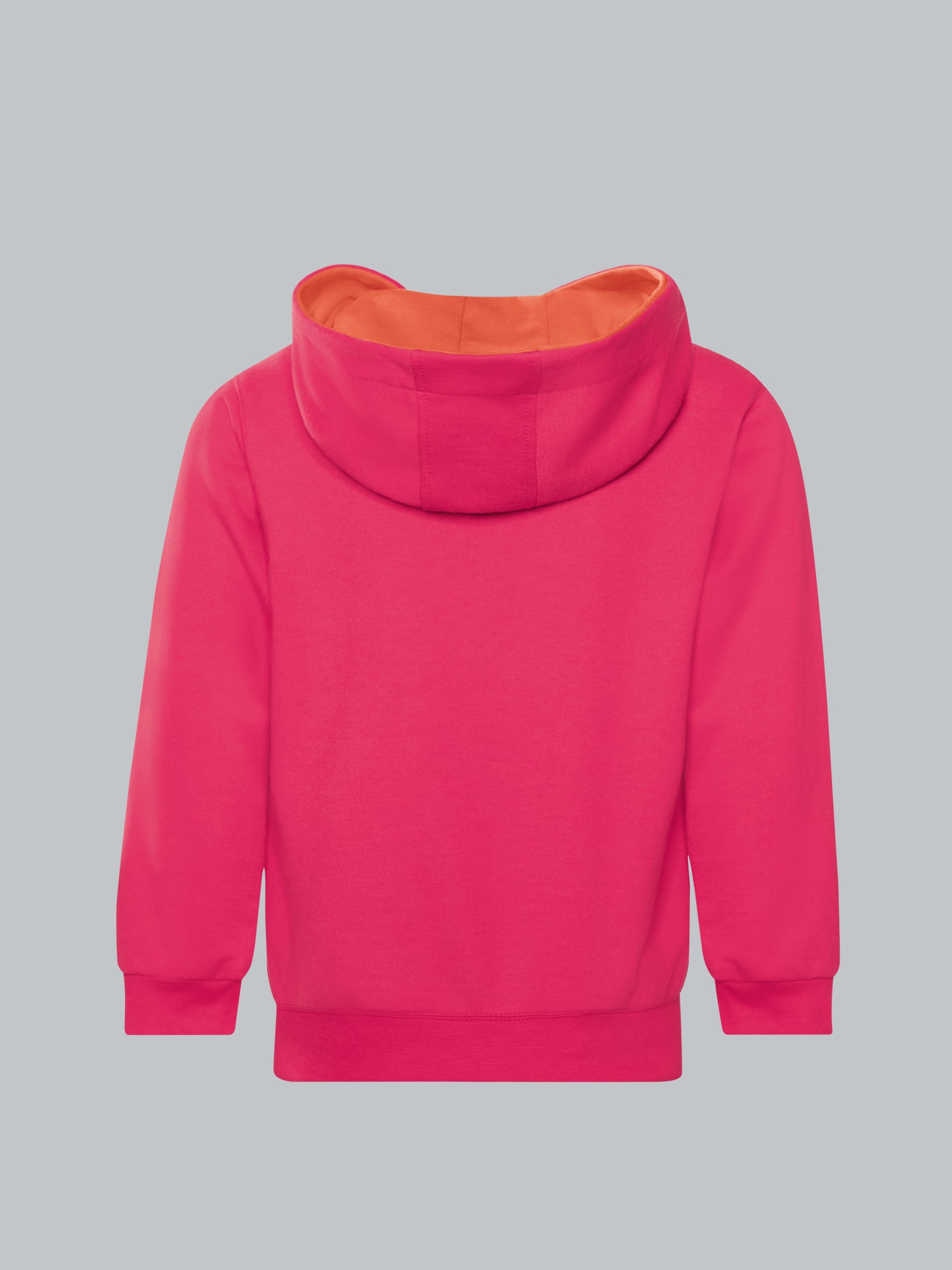 Hoodie in leichter Sweat-Qualität Koralle
