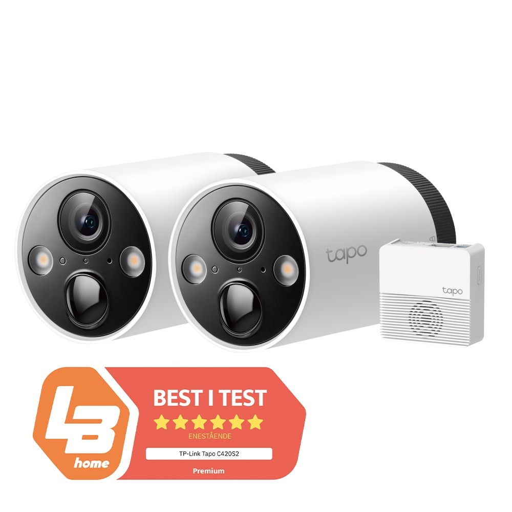TP-link Tapo C420S2 Overvåkingskamera 2-pk.