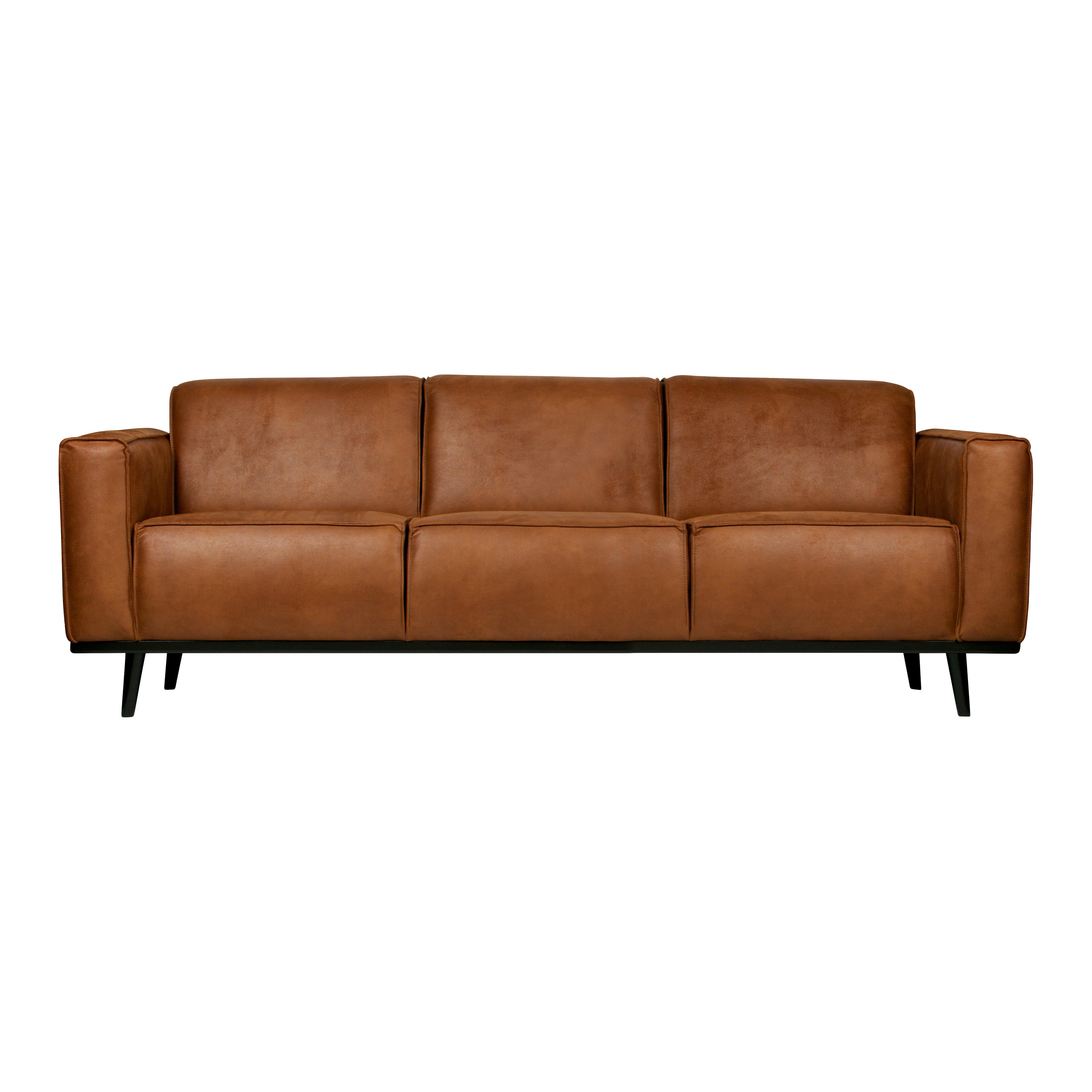 WOOOD Statement 3-zitsbank - Eco-leder - Cognac