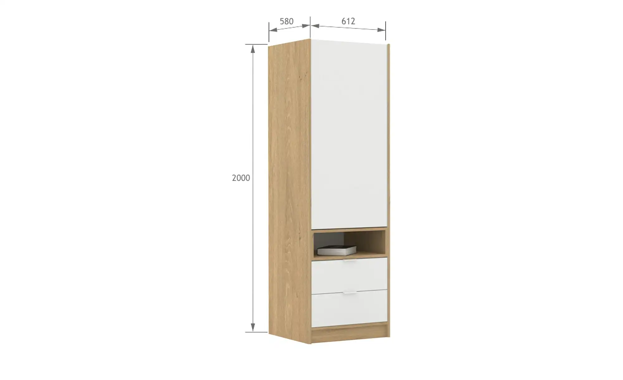 Kleiderschrank White Oak