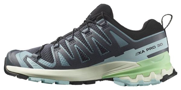 Chaussures Trail Salomon XA Pro 3D v9 Bleu/Vert Femme