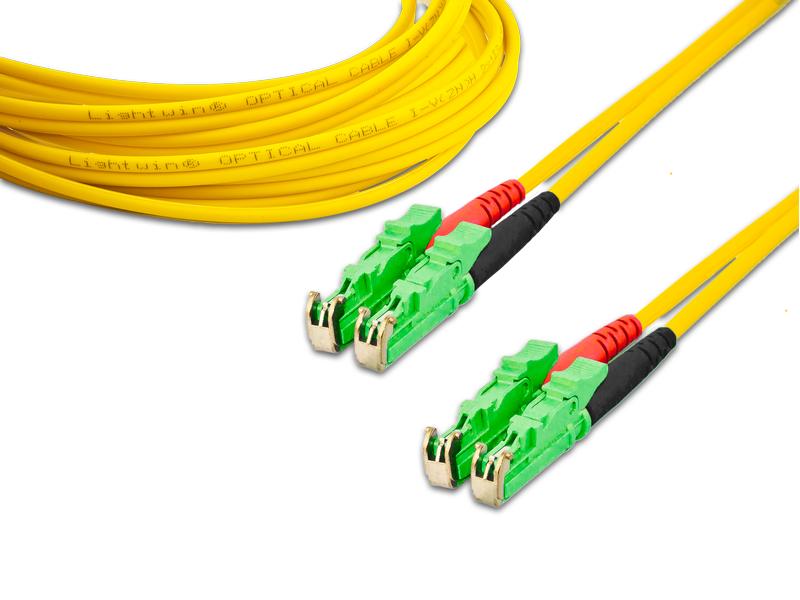 Lightwin LWL-Patchkabel Singlemode, LSH/APC-LSH/APC, OS2, D Singlemode LSH/APC (E2000/APC kompatibel)-LSH/APC (E2000/APC kompatibel) Duplex OS2 2 m