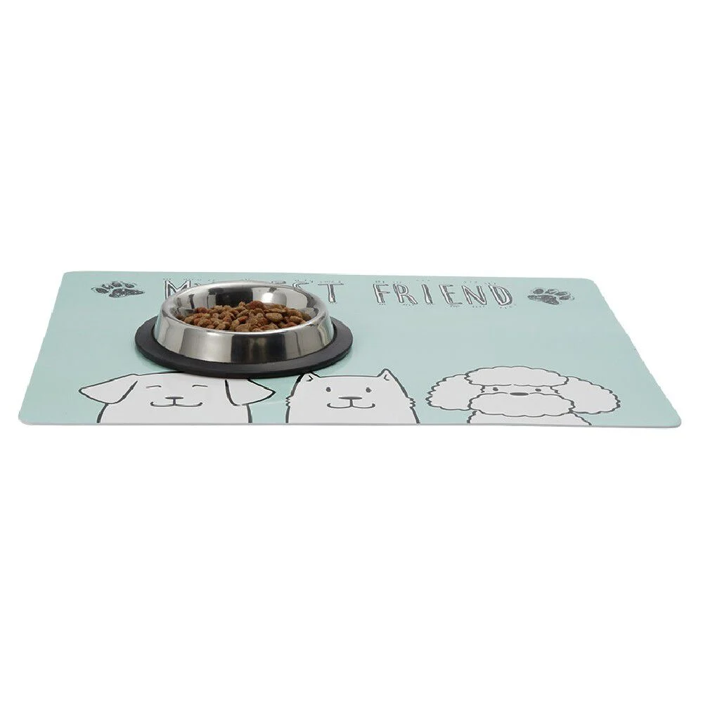 Tapis repose gamelle design chien 43x32 cm