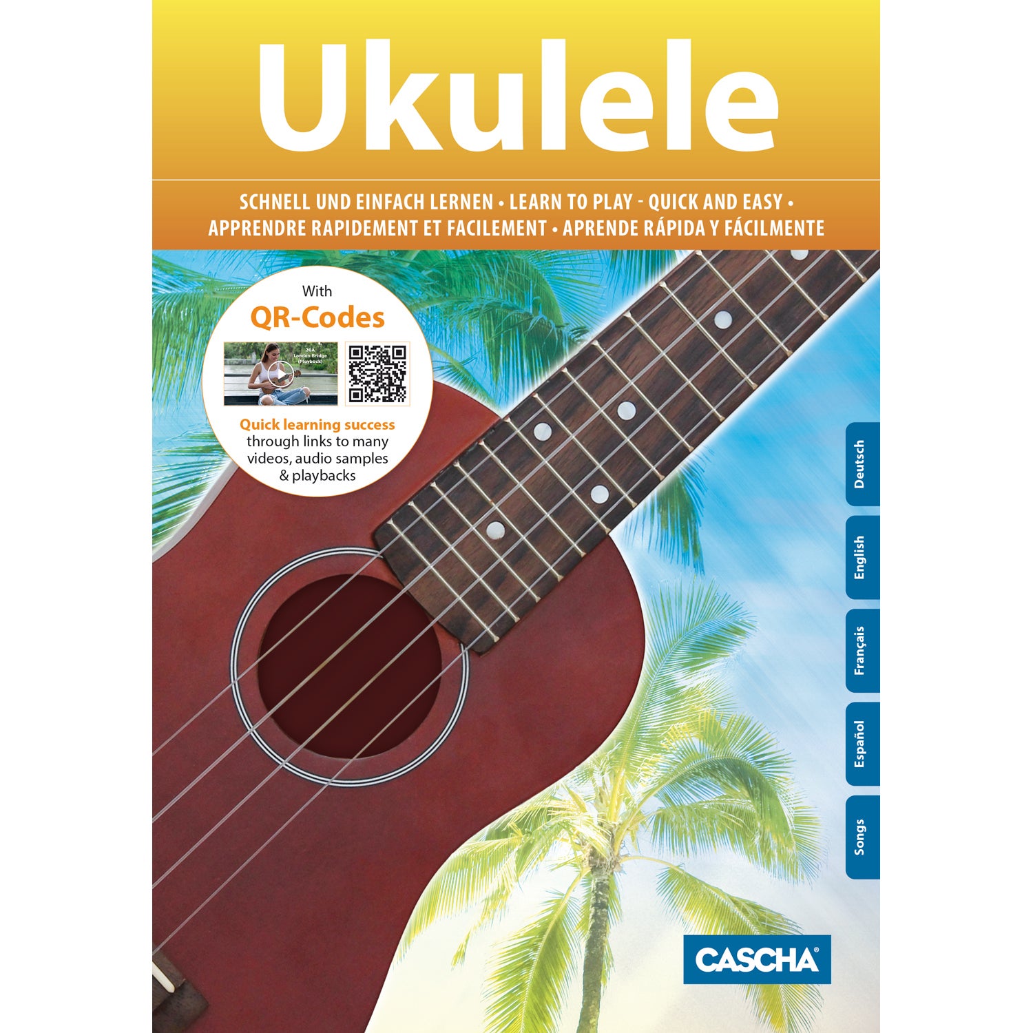 Cascha HH 2149 sopraan ukelele starter set (4-talig)