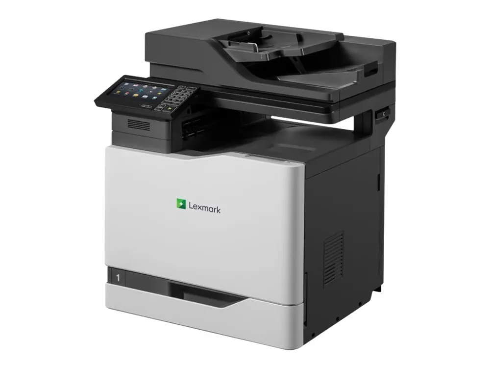 Lexmark CX820de - Multifunktionsprinter - farve - laser - Legal (216 x 356 mm)/A4 (210 x 297 mm) (original) - A4/Legal (medie) - op til 50 spm (kopiering) - op til 50 spm (udskriver) - 650 ark - 33.6 Kbps - USB 2.0, Gigabit LAN, USB vært