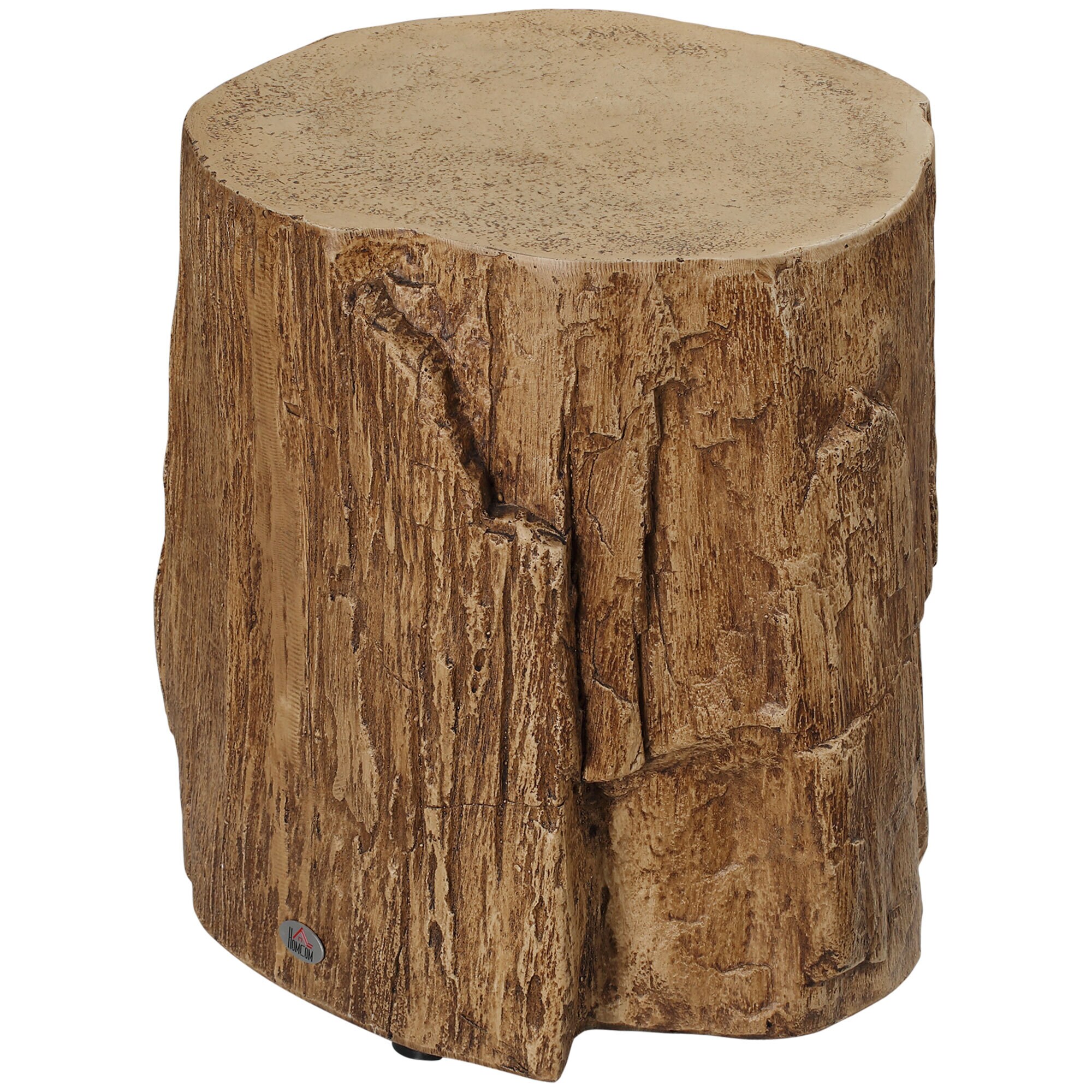HOMCOM Beistelltisch mit vier verstellbaren Füßen natur 37L x 37B x 43H cm