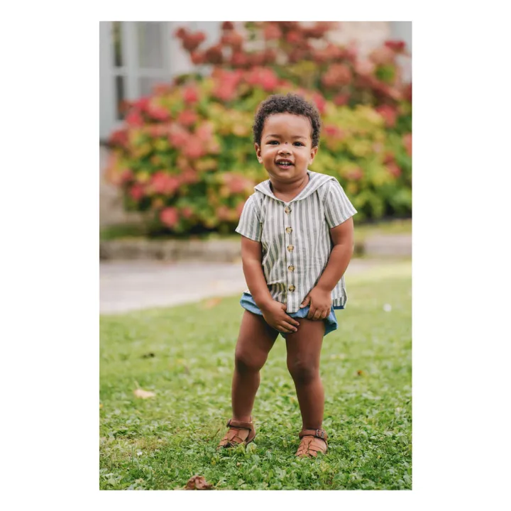 Loir Chemise Milton Rayée | Vert