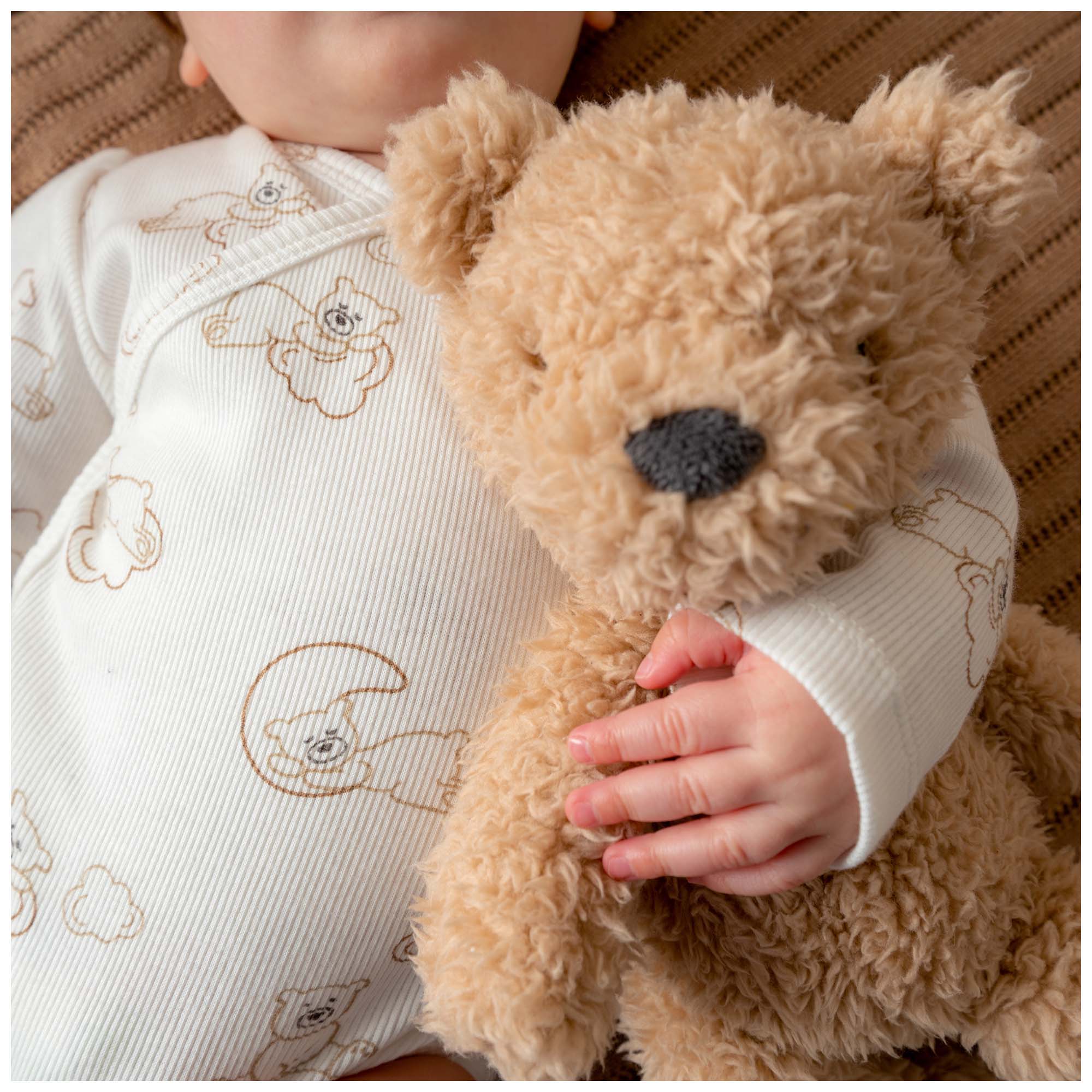 Prénatal knuffel beer 30cm beige