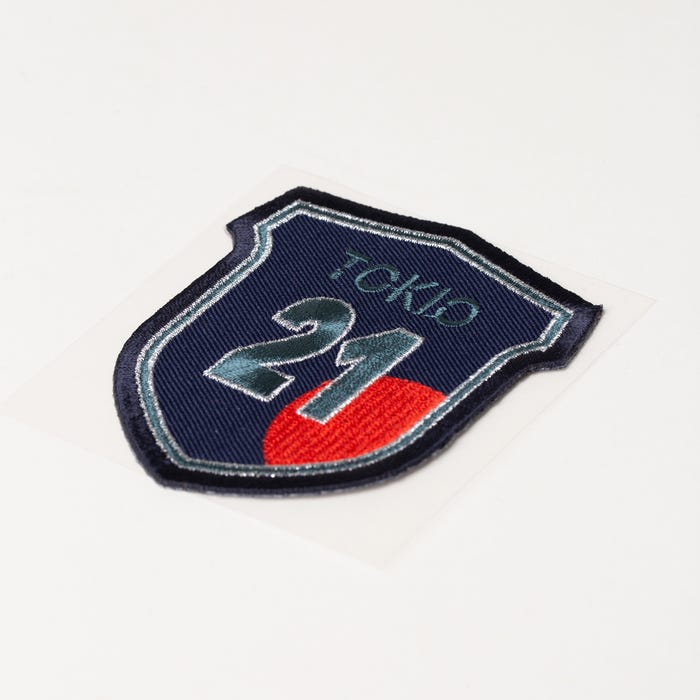Atelier Veritas-Patch met letters en cijfers 7,5x8,5cm