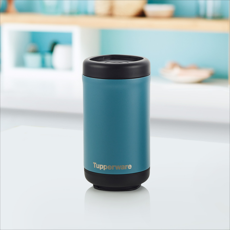Hot & Go graublau Der praktische Isolierbecher für unterwegs