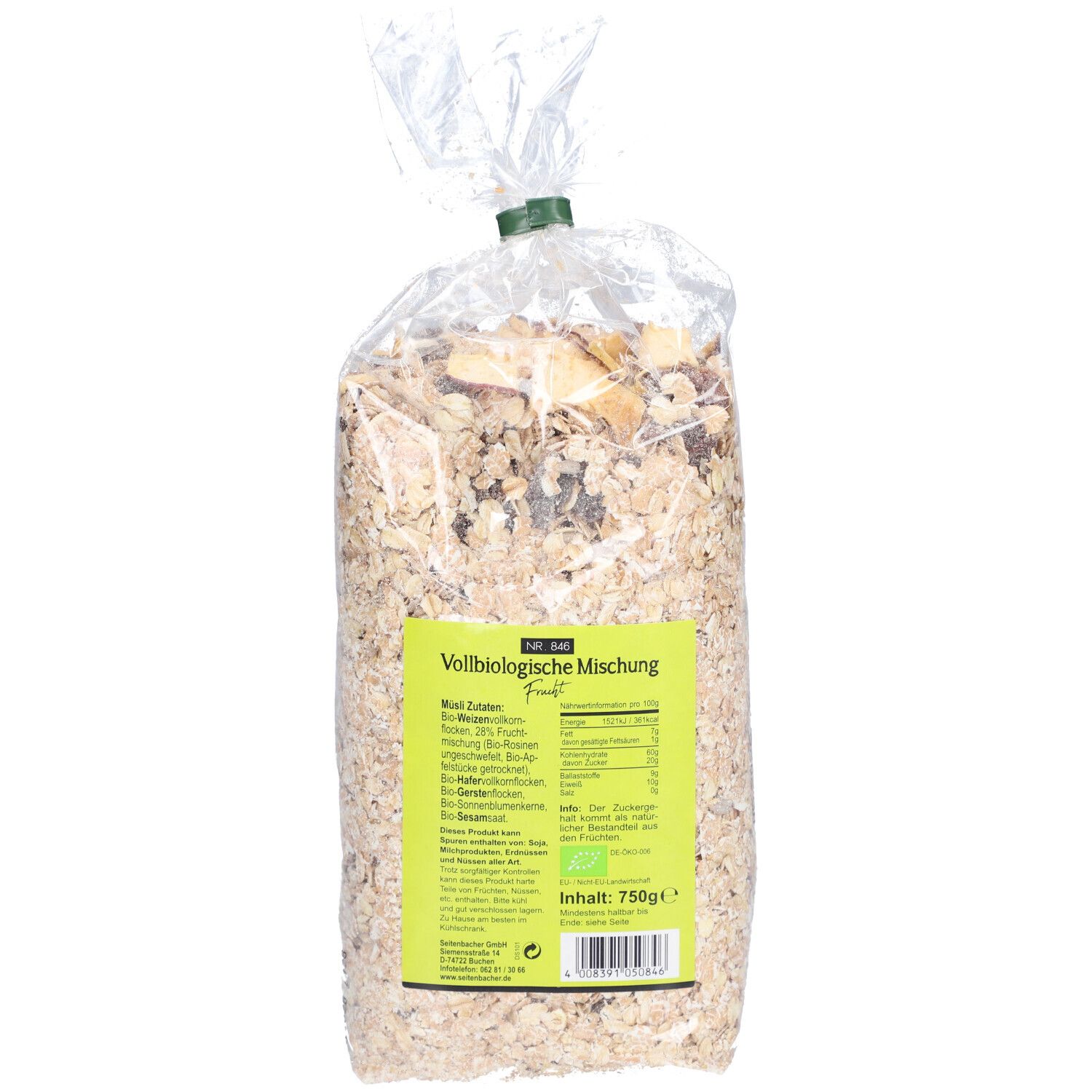 Seitenbacher Müsli Voll-biologische Mischung Frucht