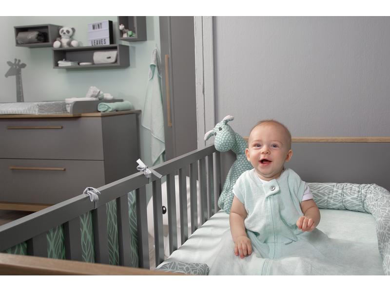 ZEWI bébé-jou Zewi-Decke Mint 70 x 140 cm Decke für Geborgenheit und Bewegungsfreiheit
