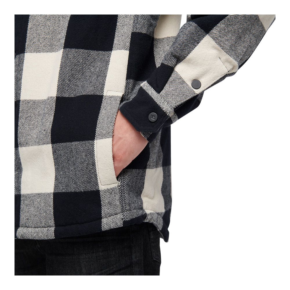 Black Diamond PROJECT LINED FLANNEL - Chemise Homme black/off white plaid