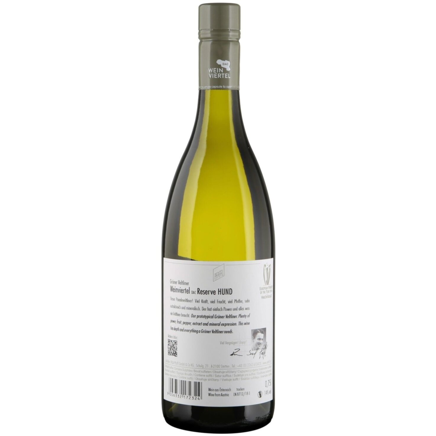 Weinviertel DAC Reserve Grüner Veltliner Hund Pfaffl -75cl