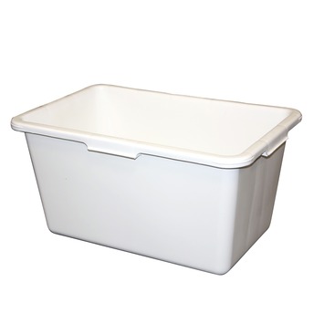 Stuckuip rechthoekig 45 liter wit