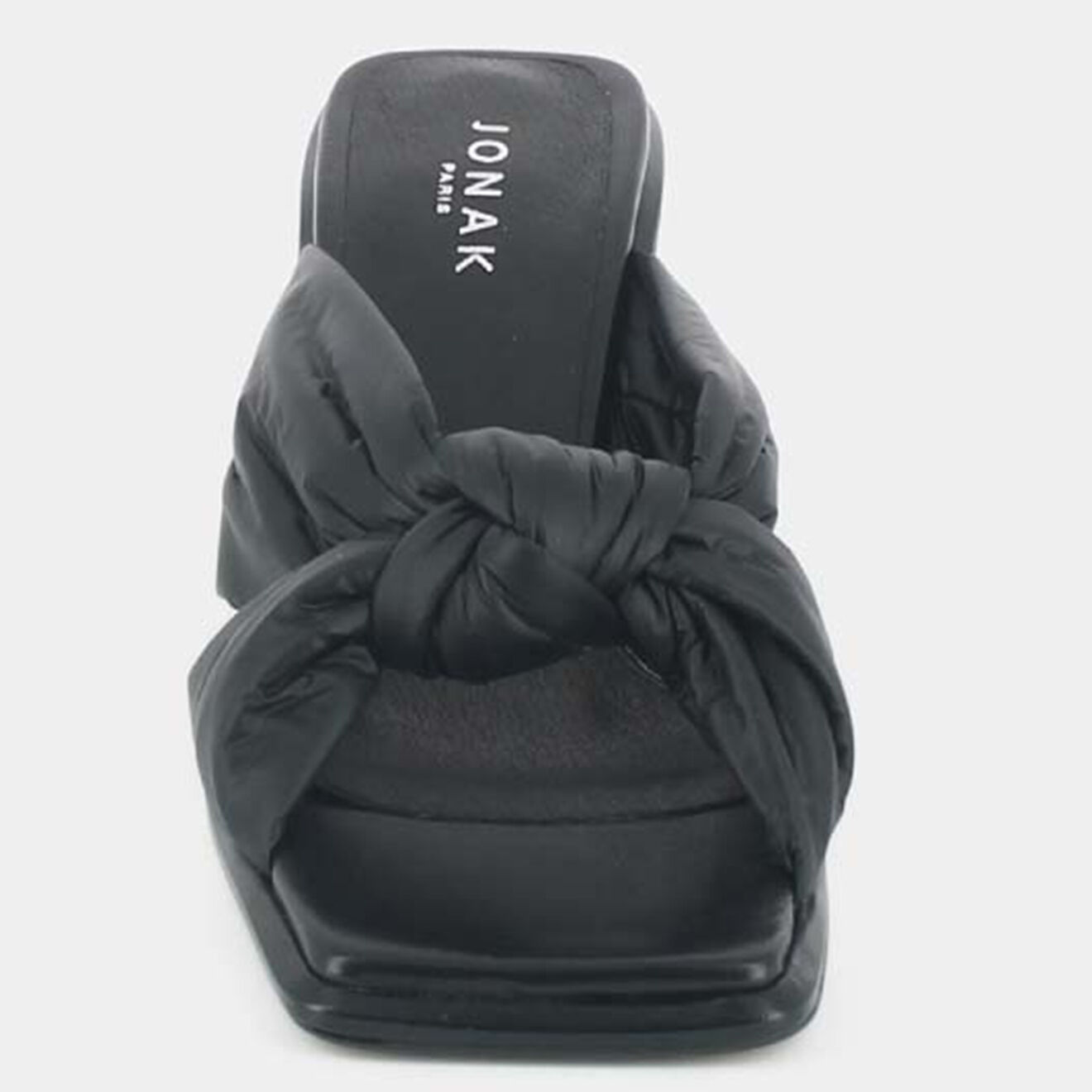 Jonak Mules en Cuir Bab noires - Talon 7 cm