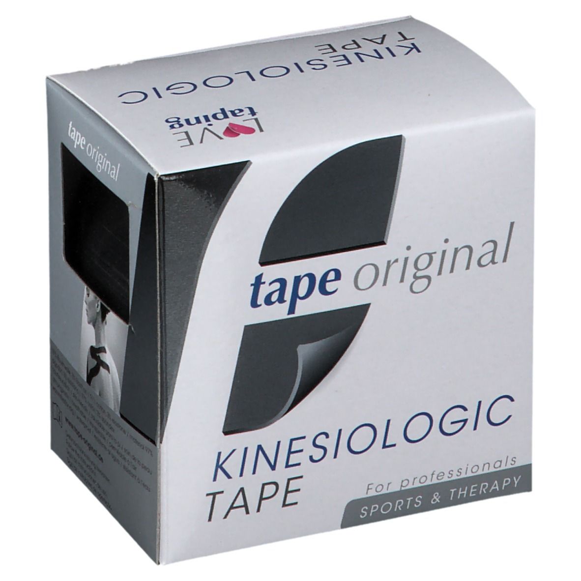 Kinesio tape original Kinesiologic Tape schwarz 5 cm x 5 m