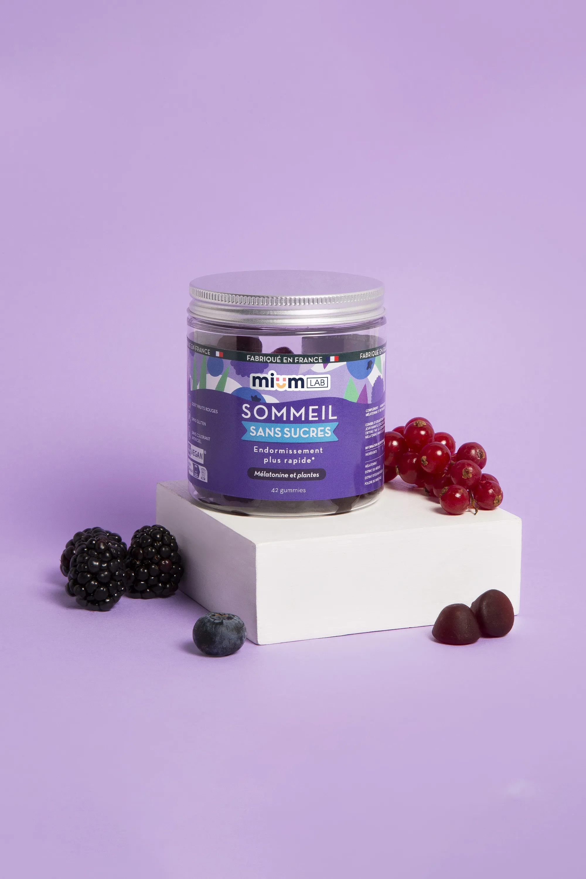 Mium Lab ex Les Miraculeux Compléments alimentaires gummies Sommeil sans sucres-100 g