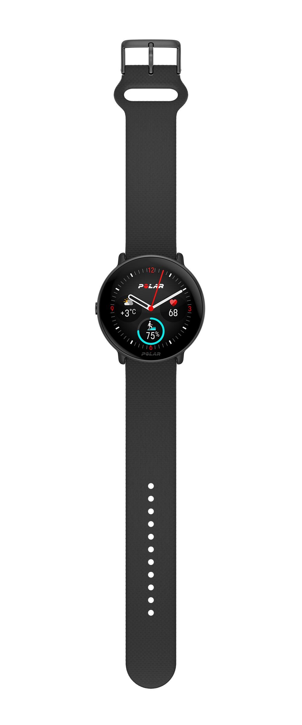 Polar Ignite 3 Sporthorloge Zwart/Zwart S-L